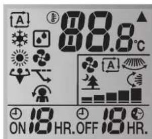 DAIKIN ATXP35M5V1B - Estado: LCD de la interfaz de usuario - 1