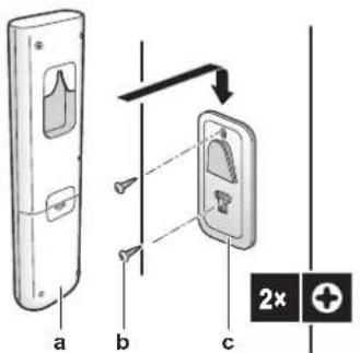 DAIKIN ATXP35M5V1B - Fixation de l'interface utilisateur au mur - 1