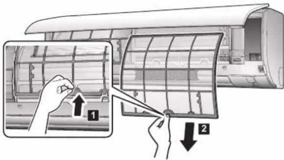 DAIKIN ATXP35M5V1B - Cómo limpiar los filtros de aire - 1