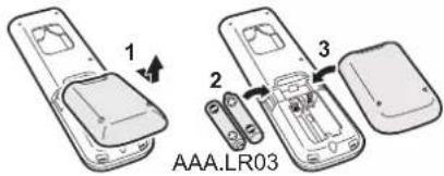 DAIKIN ATXP25M5V1B - To insert the batteries - 1