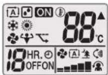 DAIKIN ATXF60A2V1B - Status: User interface LCD - 1