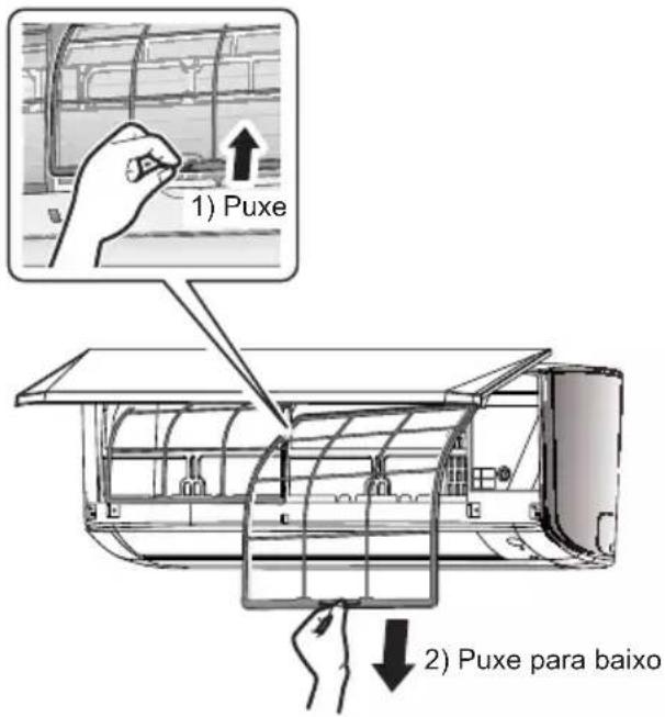 DAIKIN ATXC71BV1B - Retirar os filtros de ar. - 1