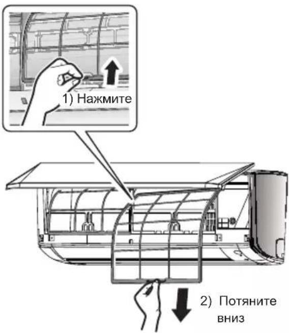 DAIKIN ATXC71BV1B - Извлеките воздушные фильтры. - 1