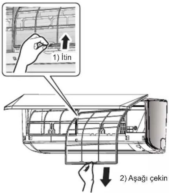 DAIKIN ATXC71BV1B - Hava filtrelerini çıkarın. - 1