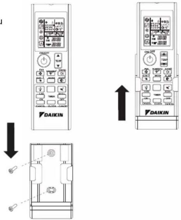 DAIKIN ATXC25BV1B - ■ Uzaktan kumanda tutucuyu duvara sabitlemek için - 1