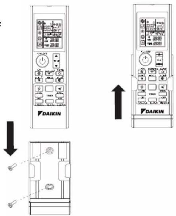 DAIKIN ATXC25BV1B - ■ Pour fixer le support de la télécommande au mur - 1