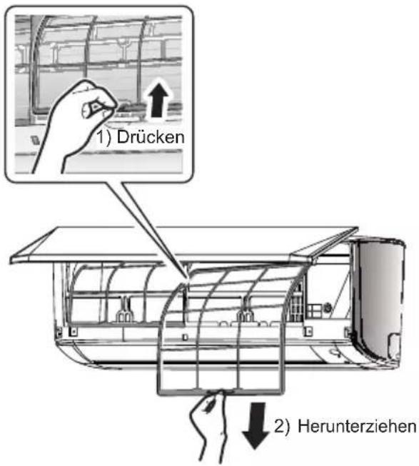 DAIKIN ATXC35BV1B - Herausziehen der Luftfilter. - 1