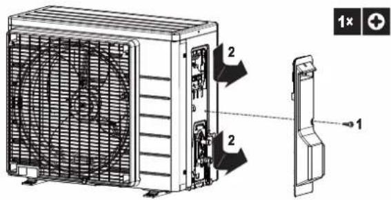 DAIKIN ARXP35M5V1B - So öffnen Sie das Außengerät - 2