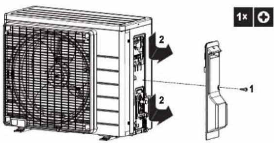 DAIKIN ARXP35M5V1B - De buitenunit openen - 2