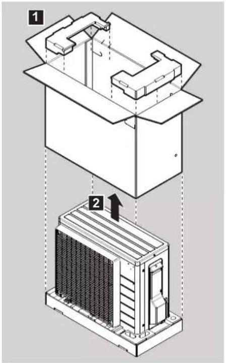 DAIKIN ARXP25M5V1B - To unpack the outdoor unit - 2
