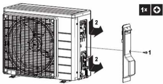 DAIKIN ARXP25M5V1B - So öffnen Sie das Außererat - 2