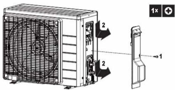 DAIKIN ARXP25M5V1B - De buitenunit openen - 2