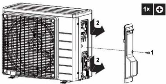 DAIKIN ARXP25M5V1B - Ouverture de l'unité extérieure - 1