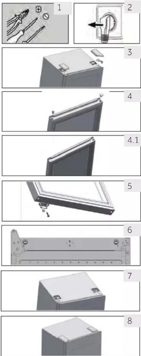 CANDY CWC033M - Assembly steps - 1
