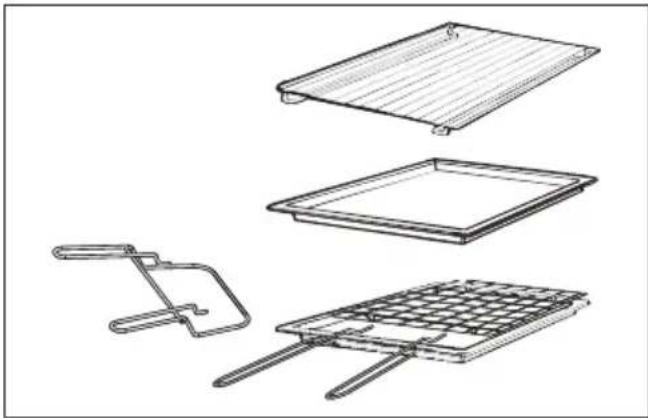 CANDY FCM665X - Grillpan set (alleen indien aanwezig) - 1