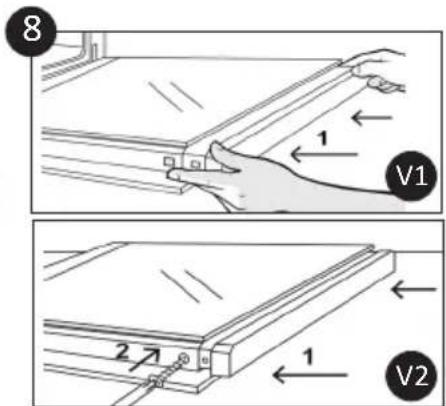 CANDY FCM665X - REMOVAL AND CLEANING OF THE SIDE RACKS - 7