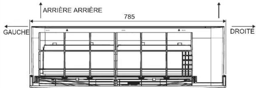DAIKIN FTXC71BV1B - DIMENSION EXTÉRIEURE - 1