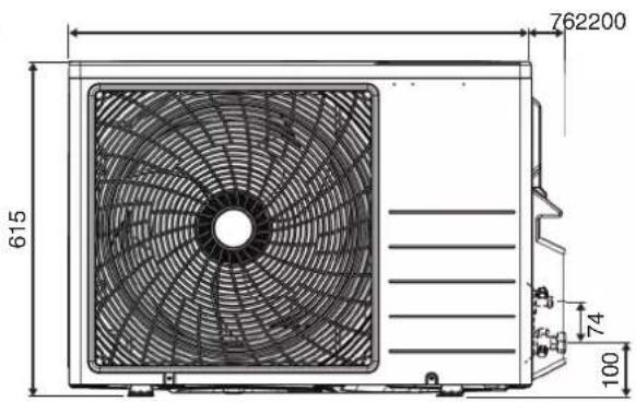 DAIKIN FTXC71BV1B - UMRISSABMESSUNG - 7