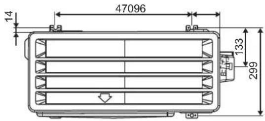 DAIKIN FTXC71BV1B - DIMENSION DE ESQUEMA - 1