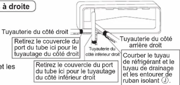 DAIKIN FTXC60BV1B - Tuyaauterie sur le cote croit, à l'arriere droite ou en bas à droite - 1