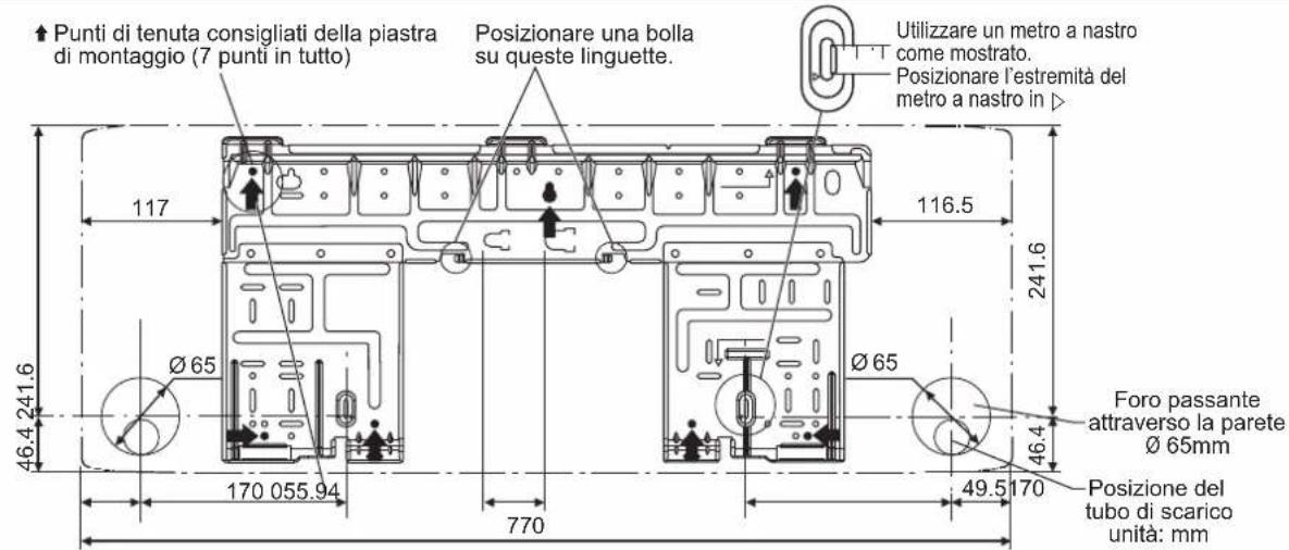 DAIKIN FTXC60BV1B - INSTALLARE LA PIASTRA DI MONTAGGIO - 2