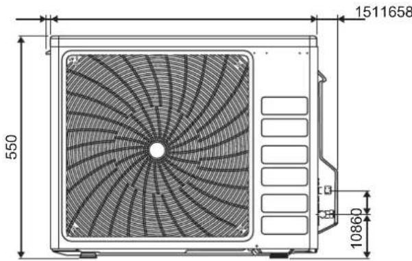 DAIKIN FTXC60BV1B - UNIDADE EXTERIOR RXC20/25/35 - 3
