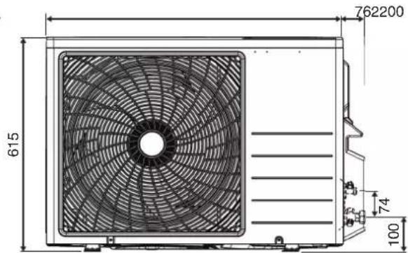 DAIKIN FTXC60BV1B - UNIDADE EXTERIOR RXC50/60 - 3
