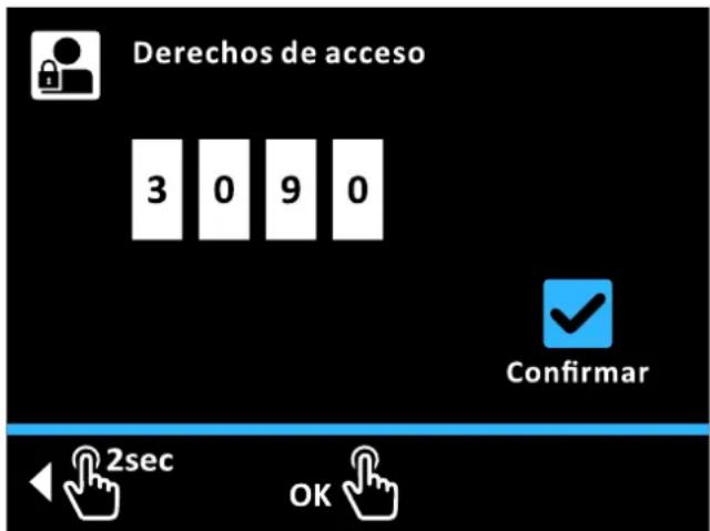 DAIKIN Altherma 3 R ECH₂O - Derecho de acceso (código de técnico) - 1