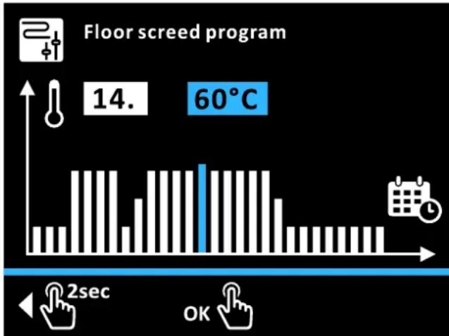 DAIKIN Altherma 3 R ECH₂O - Změna programu potěru - 1