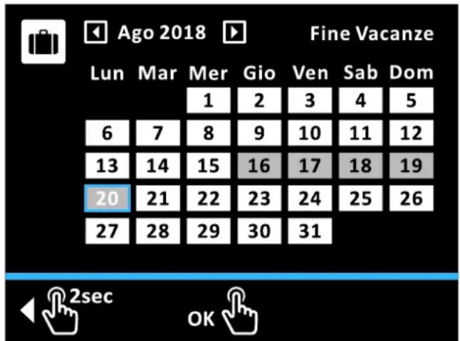 DAIKIN Altherma 3 R ECH₂O - Funzione Calendario - 1