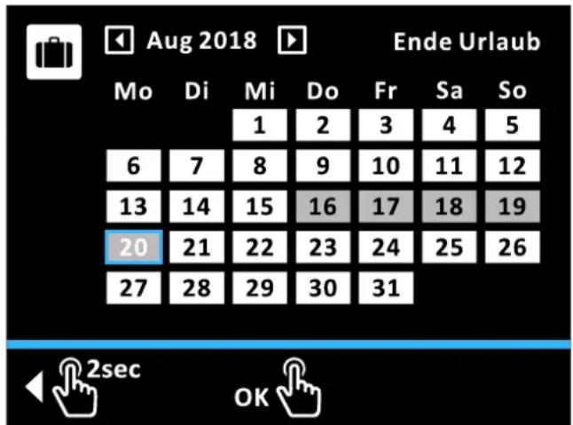 DAIKIN Altherma 3 R ECH₂O - Kalender-Funktion - 1