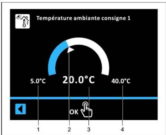 DAIKIN Altherma 3 R ECH₂O - Régler les valeurs de consigne - 1