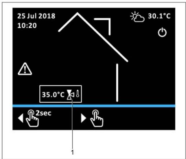 DAIKIN Altherma 3 R ECH₂O - Ecrã inicial módulo de mistura (função de terminal) - 1