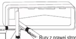 DAIKIN FTXC25BV1B - Rury z prawej strony, z prawej z tyłu i z prawej z dołu. - 1