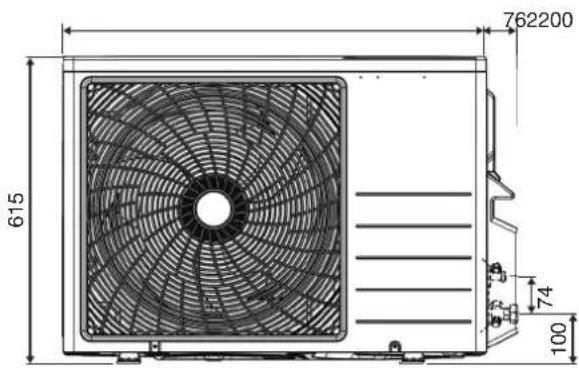 DAIKIN FTXC25BV1B - DIMENSION DE ESQUEMA - 7