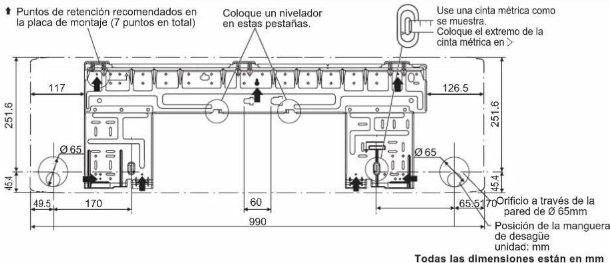 DAIKIN FTXC25BV1B - INSTALACIÓN DE LA PLACA DE MONTAJE - 3