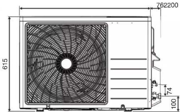 DAIKIN FTXC25BV1B - ОБЩИЙ РАЗМЕР - 7