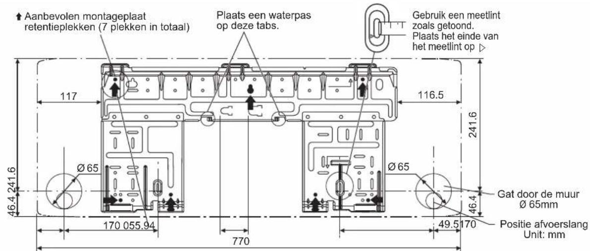DAIKIN FTXC25BV1B - INSTALLEREN VAN DE MONTAGEPLAAT - 1