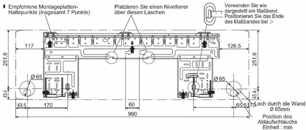DAIKIN FTXC25BV1B - MONTAGEPLATTE INSTALLIEREN - 2