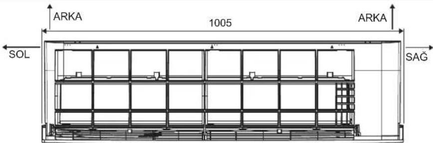 DAIKIN FTXC25BV1B - ÇERÇEVEÇİZGİ BOYUTU - 4