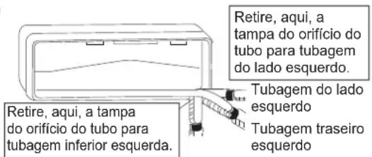 DAIKIN FTXC25BV1B - Posição de fixação da mangueira de drenagem - 3