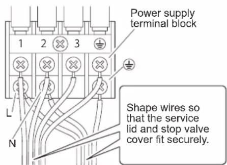 DAIKIN FTXC25BV1B - WARNING - 2