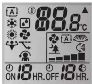 DAIKIN FTXP71M2V1B - Stato: LCD dell'interfaccia utente - 1