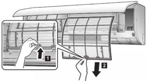 DAIKIN FTXP71M2V1B - To clean the air filters - 1