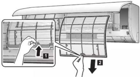 DAIKIN FTXP60M2V1B - To clean the air filters - 1