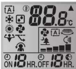 DAIKIN FTXP60M2V1B - Estado: LCD da interface de utiliser - 1
