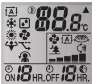 DAIKIN FTXP60M2V1B - Status: User interface LCD - 1