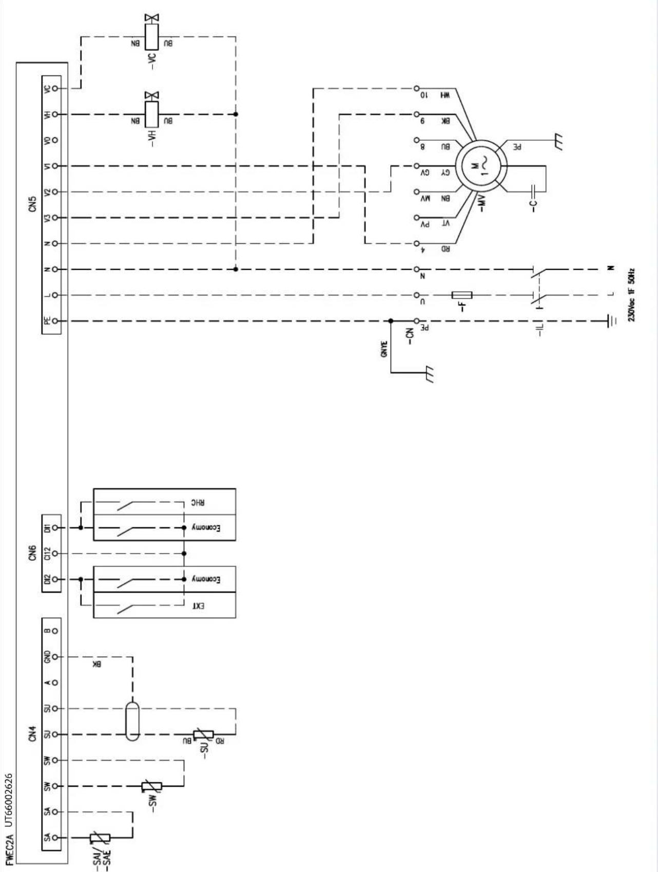 DAIKIN FWB15CATN6V3 - Specific for schemes with FWECSAP control - 34
