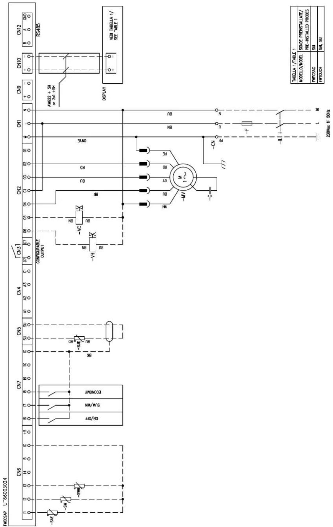 DAIKIN FWB15CATN6V3 - Specific for schemes with FWECSAP control - 6