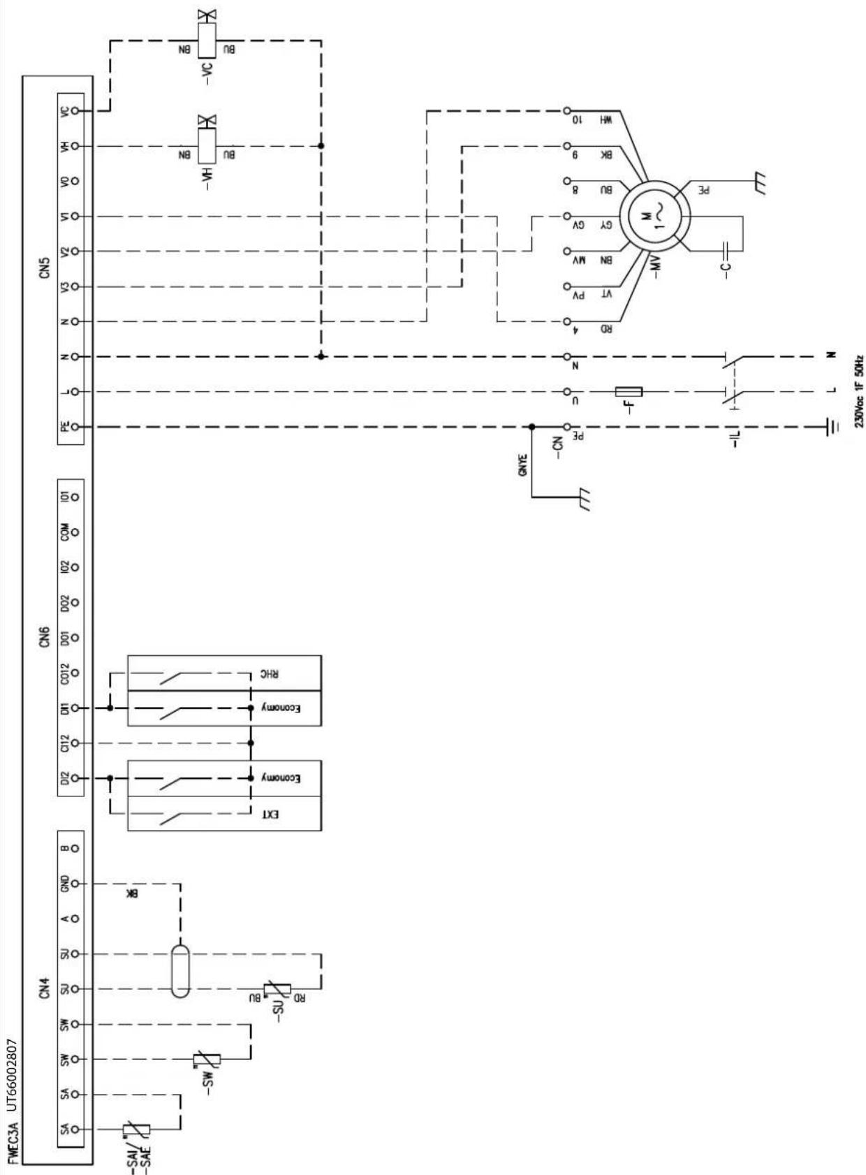 DAIKIN FWB15CATN6V3 - Specific for schemes with FWECSAP control - 40